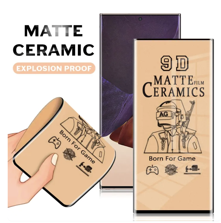 Privacy Matte Ceramic Tempered Glass Samsung Galaxy S25 S24 S23 S22 S21 S20 Ultra Note 20 Anti-Peep Anti-Fingerprint Full Cover