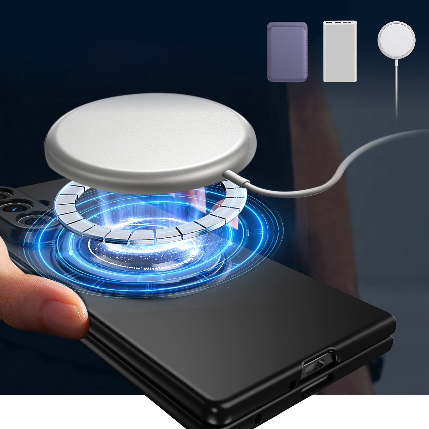 Galaxy Z Fold 7–4 Magnetic Shockproof Case with Full Protection