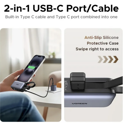 UGREEN Portable Charger PD USB C 5000mAh Mini Power Bank Small Fast Charging Docking Battery Powerbank Compatible