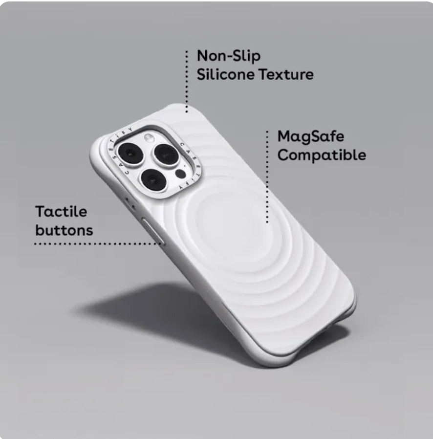 CASETiFY Ripple Case with Magsafe for iPhone 16 Pro Max / iPhone 15 Pro Max / iPhone 14 Plus / iPhone 13 Pro Max / iPhone 12 Pro Max G-DRAGON Same Style Phone Case