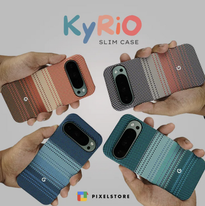 KYRIO Slim Case Checkered Design Magnetic Charging Compatible for Google Pixel 10/10Pro/10ProXL/9/9Pro/9ProXL/8/8Pro/7/7Pro