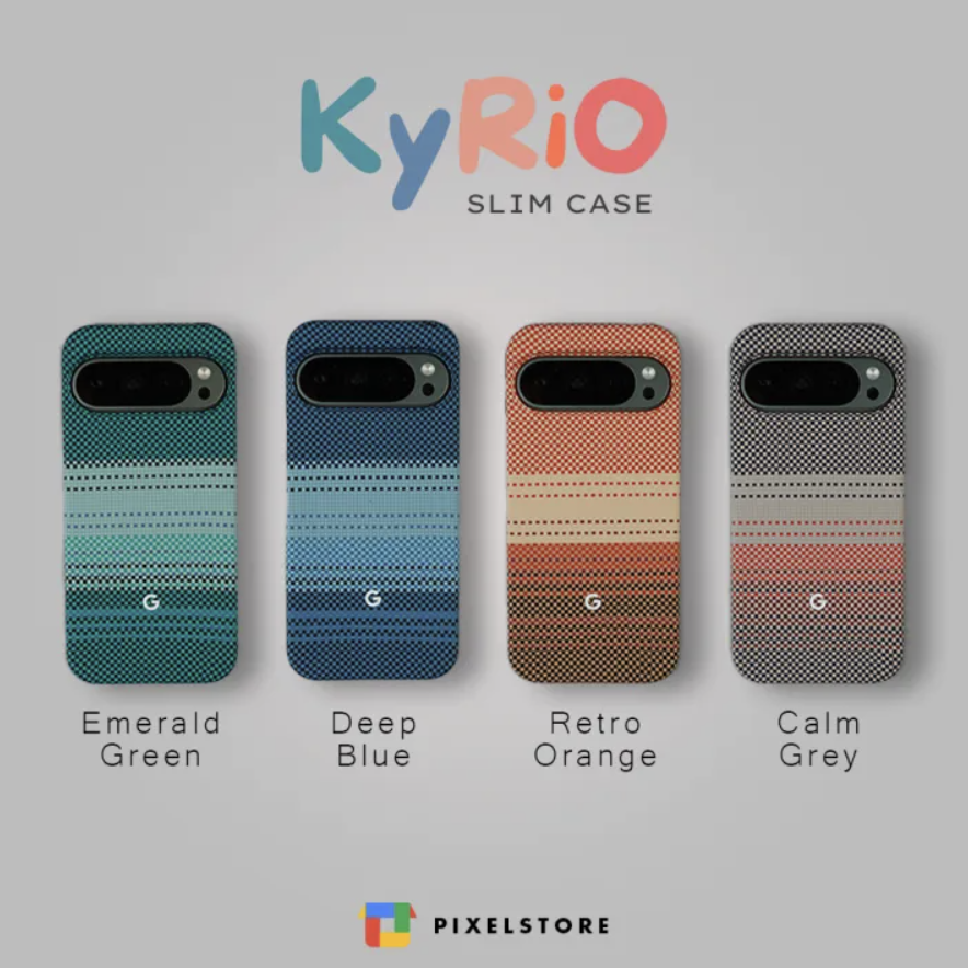 KYRIO Slim Case Checkered Design Magnetic Charging Compatible for Google Pixel 10/10Pro/10ProXL/9/9Pro/9ProXL/8/8Pro/7/7Pro