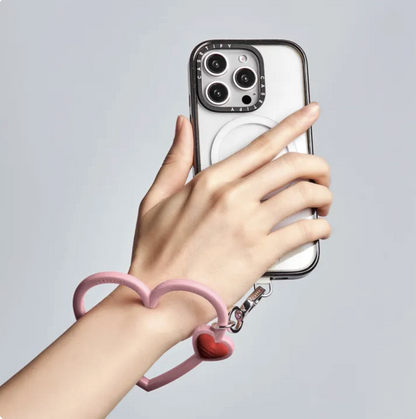 CASETiFY Heart Phone Wristlet with Card | Cute Lanyard