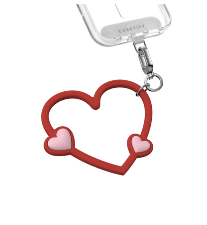 CASETiFY Heart Phone Wristlet with Card | Cute Lanyard