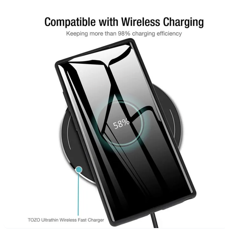 LUOWAN Galaxy Note 10 Plus Case | Soft Flexible TPU Shockproof Protective Cover Matte Anti-Fingerprint