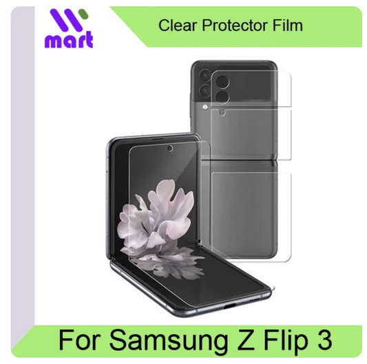 Hydrogel Screen Protector Samsung Galaxy Z Flip 3 5G Inner Folding Display Clear Matte Full Coverage Self-Healing Film 2-Pack