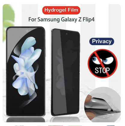 Privacy Matte Anti-Spy Hydrogel Film Samsung Galaxy Z Flip 5 4 3 W23 Inner Folding Screen Protector Anti-Peeping Glare Full Coverage
