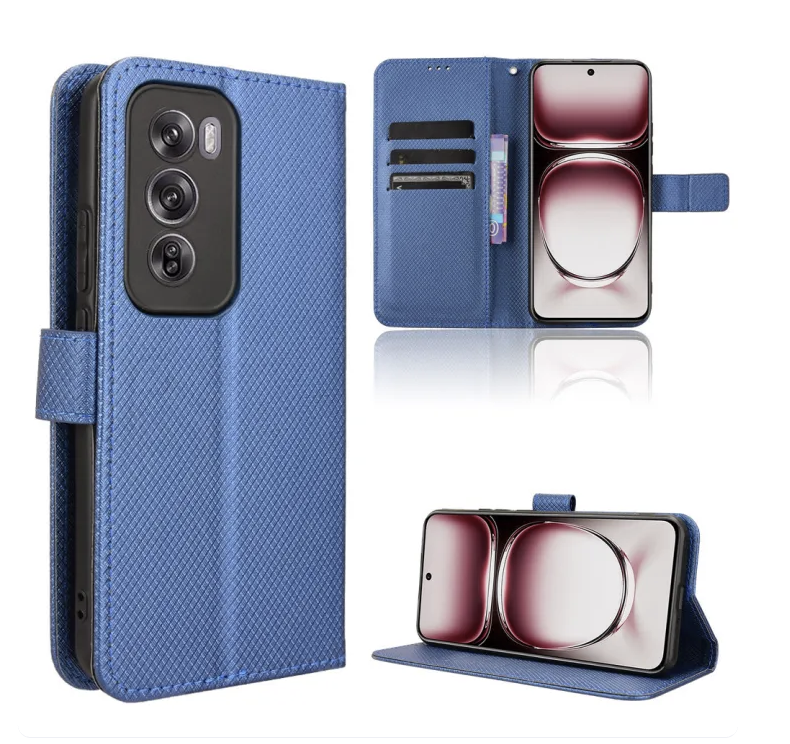 OPPO Reno 12 Pro 5G Flip Case Wallet PU Leather with Stand Magnetic Card Holder Protective Cover