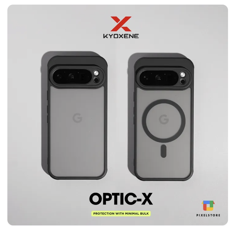 KYOXENE OPTIC-X Matte Hybrid Bumper Case Google Pixel 9a 9 Pro XL 8 Pro 7a MagSafe Wireless Charging Anti-Fingerprint