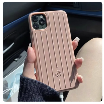 Rimowa Aluminum Alloy Case iPhone 15 Pro Max High-End Luxury Anti-Fall Metal Protective Cover with TPU Corners