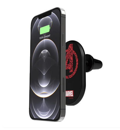 Belkin Marvel BoostCharge Magnetic Wireless Car Charger 10W Spider-Man Iron Man Captain America for iPhone 16 15 MagSafe Vent Mount
