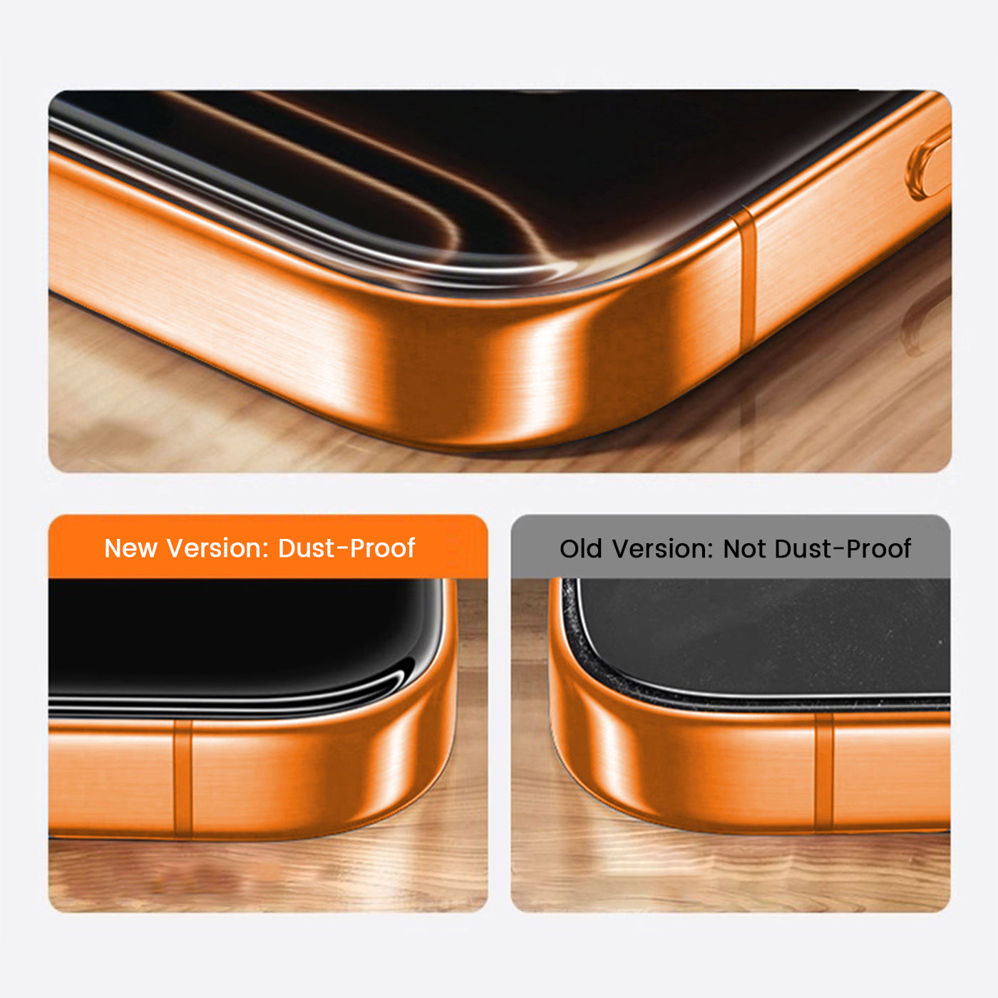 Premium Tempered Glass Screen Protector(iPhone 13–17 Series) – Anti-Fingerprint, Anti-Drop & Crystal-Clear