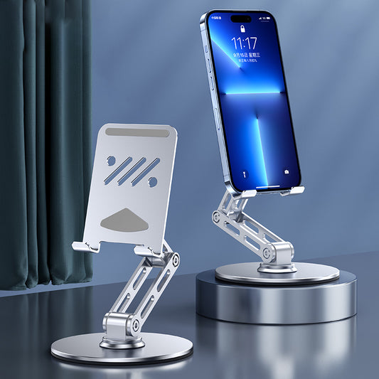 Adjustable Aluminum Alloy Stand – 360° Rotation for Phone & iPad