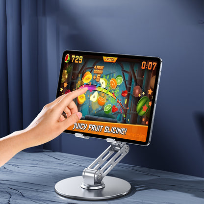 Adjustable Aluminum Alloy Stand – 360° Rotation for Phone & iPad
