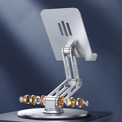 Adjustable Aluminum Alloy Stand – 360° Rotation for Phone & iPad
